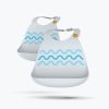 Silicone Bibs Grey Aqua Double-TINY
